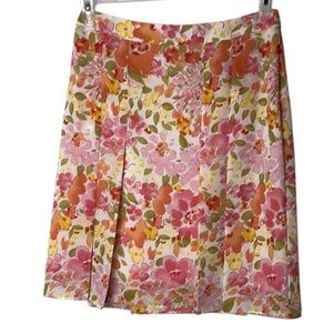 Jessica colorful floral pleated skirt,feminine,boho,barbiecore,retro,like new!